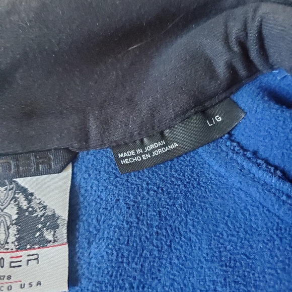 Spyder Royal Blue and Black Quarter-Zip Pullover - Picture 4 of 13